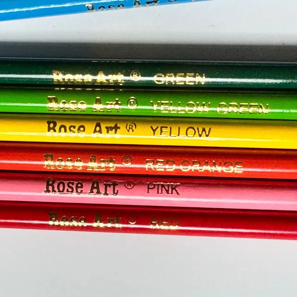 RoseArt colored pencils set of 15 Vintage 2004 New Old Stock Y2K